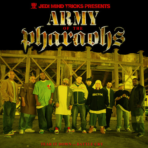Jedi Mind Tricks Presents: Army of the Pharaohs "Tear It Down / Battle Cry" (feat. Vinnie Paz, Apathy, Outerspace, Celph Titled, King Syze, Esoteric, Chief Kamachi & Des Devious) (Yellow Vinyl 12")